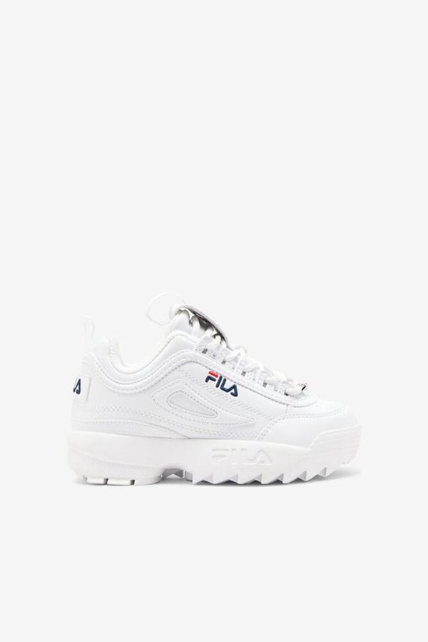 Fila Disruptor 2 Boy's Sneakers - White/Navy/Red,NZ 520-29147